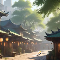 Free online html5 games - 365 Oriental Streets Escape game 