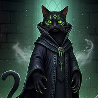 Free online html5 escape games - Spooky Cat Dark Lord Escape