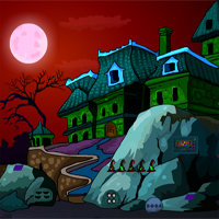 Free online html5 games - Games4Escape Halloween Green House Escape game 