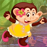 Free online html5 games - G4K Monkey Girl Escape game 