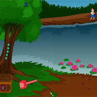 Free online html5 games - Rescue Friend River Escape game 