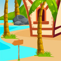 Free online html5 games - Escape Royal Beach House game 