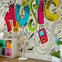 Free online html5 games - Musical Wallpaper House Escape HTML5 game - WowEscape 