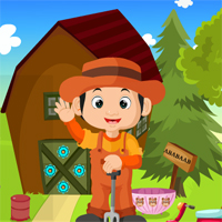 Free online html5 games - Games4king Cute Little Farmer Rescue game 