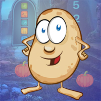 Free online html5 games - Games4King Cartoon Potato Escape game 