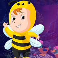 Free online html5 games - Slothful Bee Rescue game 