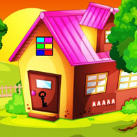 Free online html5 games - G2J Tiled Roof House Treasure Escape game 