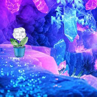 Free online html5 games - Fantasy Crystal Cluster Escape game 