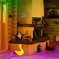 Free online html5 games - 8bGames Wooden Duck House Escape game 