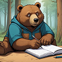 Free online html5 games - Smart Writer Bear Rescue game 