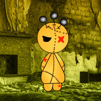 Free online html5 games - Big Abandoned Voodoo Doll House Escape game - WowEscape 