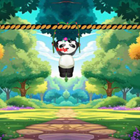 Free online html5 escape games - BIG Help The Rope Hanging Panda