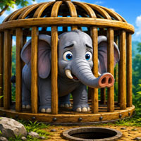 Free online html5 games - Free the Trapped Elephant game 