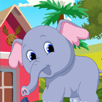 Free online html5 games - G4K Cute Elephant Rescue game 