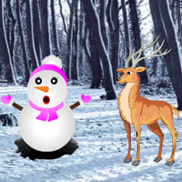 Free online html5 games - Hidden Snow Forest game 