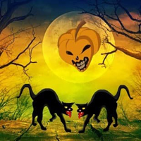 Free online html5 games - Halloween Nightmare Land Escape HTML5 game 