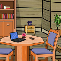 Free online html5 games - Diamond Thief Wooden Room Escape game 