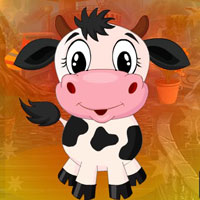 Free online html5 games - G4K Pretty Cow Escape game 