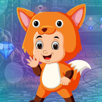 Free online html5 games - G4K Fox Costume Girl Escape game 