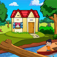 Free online html5 games - Small Boy Boat Escape game 