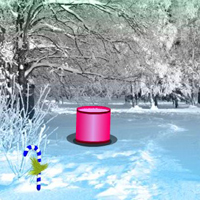 Free online html5 games - Magical Winter Christmas Forest Escape game 