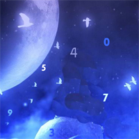 Free online html5 games - Night Moon Hidden Number game 
