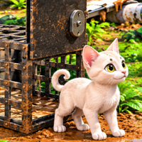 Free online html5 games - Free the Captured Kitten game 