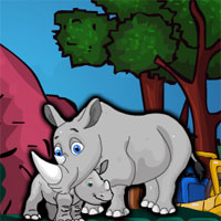 Free online html5 games - G4E The Kingdom Rhinos Rescue game 