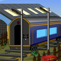 Free online html5 games - Diamond Hunt 11 Train Yard Escape KnfGame game 