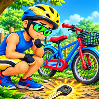Free online html5 escape games - Find the Lost Bicycle Key