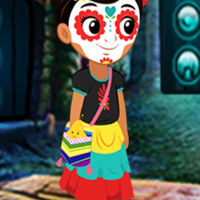 Free online html5 games - G4K Lovable Halloween Girl Escape game 