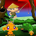 Free online html5 games - Monkey Go Happy Ninjas game 