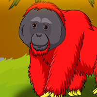 Free online html5 games - G2J Red Orangutan Escape  game 