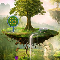 Free online html5 games - Floating World Plants Escape HTML5 game 