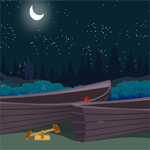 Free online html5 games - Dark Night Escape game 