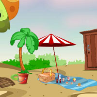 Free online html5 games - G2J Rescue the Boy from Beach Room game 
