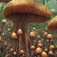 Free online html5 games - Giant Mushroom Girl Escape HTML5 game 