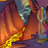 Free online html5 games - EnaGames The Circle-Land On Magma Escape game 