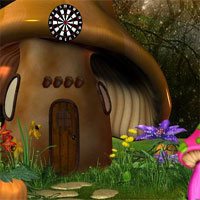 Free online html5 games - 8bGames Mushroom House Escape game 