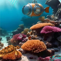 Free online html5 escape games - Little Submarine Escape