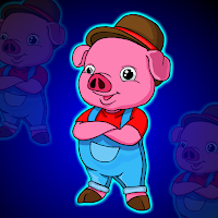 Free online html5 games - G2J Cute Pig Man Escape game 