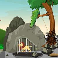 Free online html5 games - Escape The Lion Cub game 