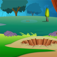 Free online html5 games - Underground Gold Treasure Escape game 