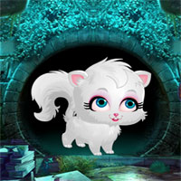 Free online html5 games - G4K Cute White Cat Rescue 2018  game 