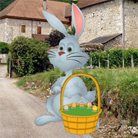 Free online html5 games - Big Easter Bunny Land Escape game 