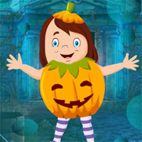 Free online html5 games - G4K Cute Pumpkin Girl Escape  game 