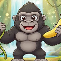Free online html5 escape games - Jungle Gorilla Escape