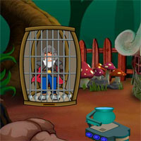 Free online html5 games - G2J Old Man Warrior Escape  game 