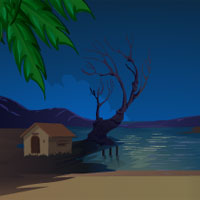 Free online html5 games - Wooden Coffin Treasure Escape game 