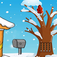 Free online html5 games - G2J Snowland Warrior Escape game 